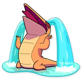 😭 Cartoon, Krokodil, Huilend, Verdrietig, Tranen, Dier, Emotie telegram sticker