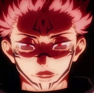 🎴 Ryomen Sukuna Jujutsu Kaisen Anime, Manga, Demon, Vervloekt, Schurk telegram sticker