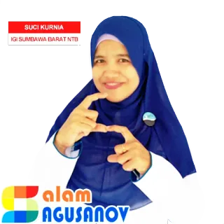 🙏 SUCI KURNIA
IGI SUMBAWA BARAT NTB woman, muslim, headscarf, portrait whatsapp sticker