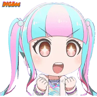 🆒 动漫, 可爱, 角色, 卡哇伊, 女孩 whatsapp sticker