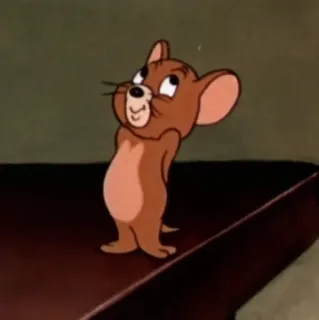🤍 Jerry Mouse Tom and Jerry Cartoon, Maus, Süß, Tier, Animiert telegram sticker