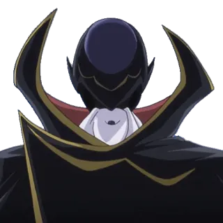 😈 Zero Code Geass anime, masked, character, code geass, zero telegram sticker