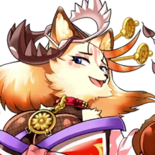 ☺️ Anime, Karakter, Rubah, Fantasi, Manga telegram sticker
