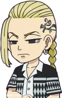 💫 Draken Tokyo Revengers Anime, Tokyo Revengers, Draken, Ken Ryuguji, Chibi, Manga whatsapp sticker