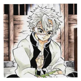 😄 Sanemi Shinazugawa Demon Slayer Anime, Demon Slayer, Sanemi Shinazugawa, Personnage, Manga telegram sticker