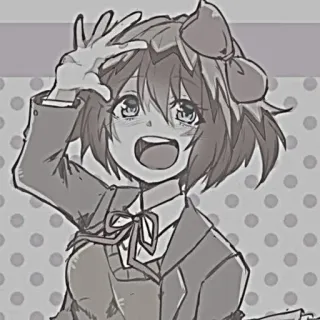 🍓 Sayori Doki Doki Literature Club! anime, sticker, manga, sayori, ddlc telegram sticker