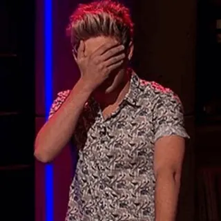 🌙 Person, Facepalm, peinlich berührt, Mann, blond telegram sticker