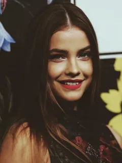 🍸 Barbara Palvin model, portrait, woman, celebrity, actress, beautiful, smile, red lipstick whatsapp sticker