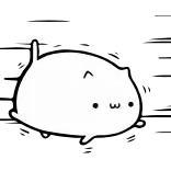 ☺️ kat, schattig, dier, sticker, cartoon telegram sticker