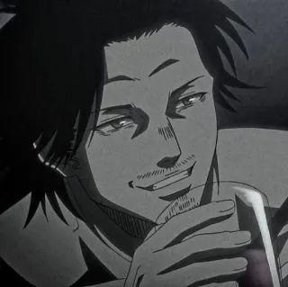🖇️ Yami Sukehiro Black Clover Аниме, Чёрный клевер, Ями Сукехиро, Капитан Ями, Король магов telegram sticker