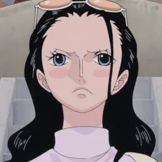 💄 Nico Robin One Piece Anime, Cartoon, Mädchen, Nico Robin, One Piece telegram sticker