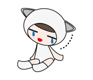 😂 pleurer, triste, dessin animé, personnage, mignon, mascotte telegram sticker