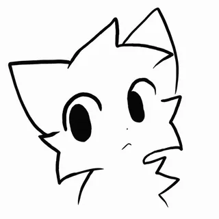 💨 cat, animal, cartoon, sketch, drawing, cute telegram sticker