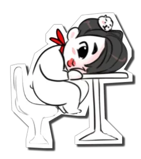 🍙 tier, hamster, süß, müde, schlafend telegram sticker