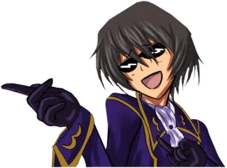 😎 animé, suffisant, personnage, geste, drôle, cool whatsapp sticker