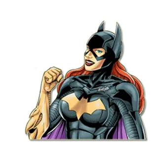 😊 Batgirl スーパーヒーロー, コミック, 女性, DC, バットマン telegram sticker