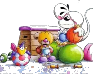 ❤ desenho animado, animais, personagens, brincalhão telegram sticker