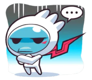 😐 ... kartun, stiker, karakter, ekspresi, ilustrasi, putih telegram sticker