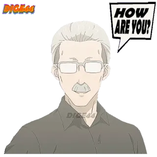 🤧 HOW ARE YOU? man, cartoon, greeting, how are you, polite, friendly, conversation telegram sticker