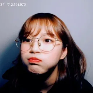 🐝 wanita, potret, kacamata, wajah, orang, lucu telegram sticker