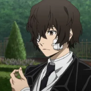 🥀 Osamu Dazai Bungou Stray Dogs anime, character, dazai, osamu dazai, bungou stray dogs telegram sticker