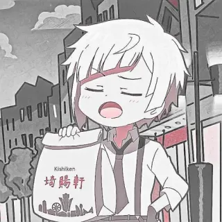 🍥 Kishiken 埼陽軒 Anime, Chibi, Desenho, Mangá, Texto japonês, Kawaii, Personagem telegram sticker
