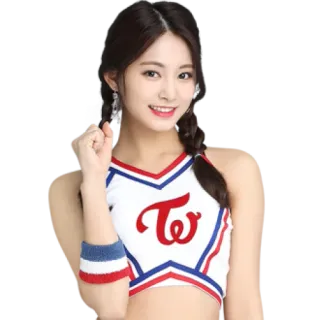 ✊ kpop, idol, cheerleader, twice, süß, weiblich telegram sticker