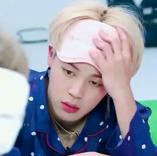 😌 Jimin kpop, ca sĩ, mệt mỏi, buồn ngủ, thần tượng, người, người nổi tiếng telegram sticker