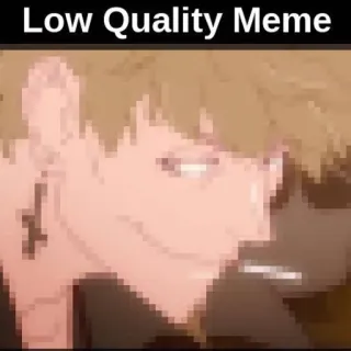 😝 Low Quality Meme Meme, Baja calidad, Divertido, Internet telegram sticker