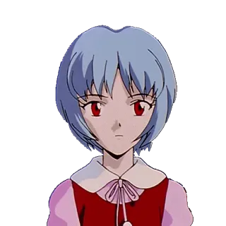 👧 Rei Ayanami Neon Genesis Evangelion Anime, Rei Ayanami, Evangelion, Manga, Charakter telegram sticker