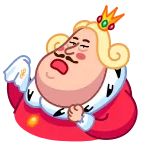 King telegram stickers