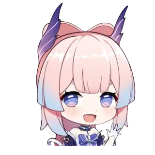 😃 Sangonomiya Kokomi Genshin Impact Anime, Videojuego, Lindo, Pegatina, Kokomi, Genshin Impact telegram sticker