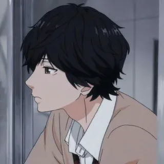 🙁 Anime, Manga, Ragazzo, Personaggio, Adolescente, Scuola telegram sticker