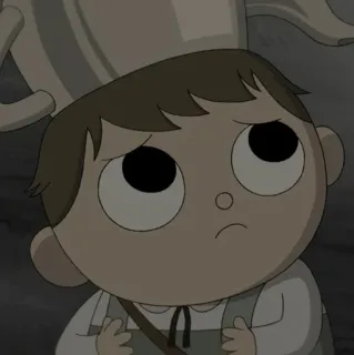 🍫 Wirt Over the Garden Wall 卡通, 动画, 悲伤, 电视剧, 沃特, 花园墙外 telegram sticker