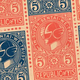 🙅‍♂ REPUBLIC of YIS, IN SUPER-SENTAI WE TRUST super sentai, republic, trust, helmet, vintage, stamp telegram sticker