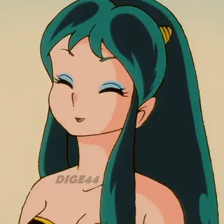 😺 DIGE44 anime, cô gái, hoạt hình, nhân vật, Lum telegram sticker