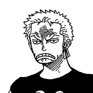 🏴‍☠️ Zoro One Piece アニメ, マンガ, ワンピース, ゾロ, キャラクター, ステッカー whatsapp sticker