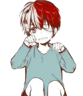 😢 Shoto Todoroki My Hero Academia Anime, Manga, Lucu, Sedih, Menangis, Balita, My Hero Academia, Shoto Todoroki whatsapp sticker