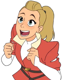 😍 Adora She-Ra and the Princesses of Power She-Ra, Princess of Power, Adora, cartoon, animated, character telegram sticker