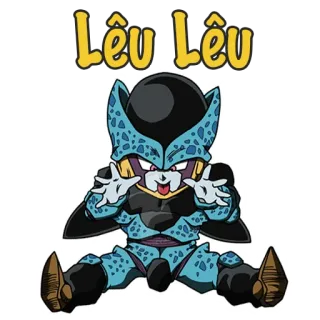 😛 Cell Dragon Ball Lêu Lêu dragon ball, cell, anime, dibujos animados, personaje whatsapp sticker