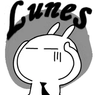 😱 Dunce tonto, conejo, dibujo animado, tonto, insulto telegram sticker