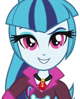 😏 Sonata Dusk Equestria Girls การ์ตูน, ตัวละคร, Equestria Girls, โซนาตา ดัสค์ telegram sticker