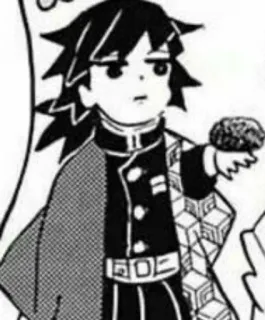 😉 Giyu Tomioka Demon Slayer Anime, Manga, Demon Slayer, Giyu Tomioka, Chibi, Fanart whatsapp sticker