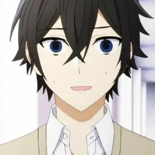 😊 anime, menino, personagem, retrato telegram sticker