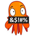 🤬 &$!#%@ การ์ตูน, สบถ, เซ็นเซอร์, หยาบคาย telegram sticker