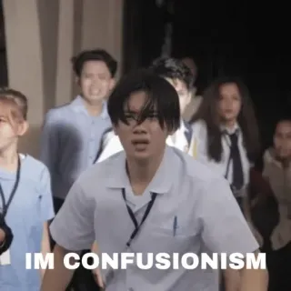 😨 IM CONFUSIONISM Meme, bối rối, hài hước, bối rối telegram sticker