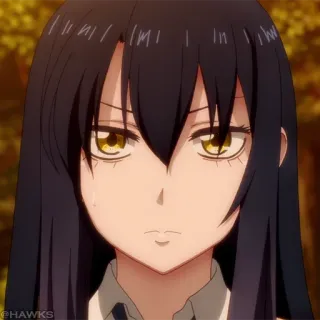👻 Anime, Garota, Expressão, Personagem, Retrato telegram sticker