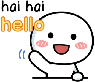 👋 hello bonjour, salutation, mignon, personnage, amical telegram sticker