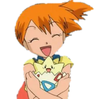 😄 Misty Pokemon Мисти, Покемон, Тогепи, Аниме, Мультфильм telegram sticker