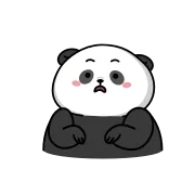 😳 แพนด้า, สัตว์, น่ารัก, การ์ตูน, สติกเกอร์ telegram sticker